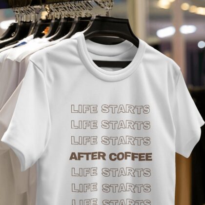 Life Starts After Coffee – Classic T Shirt